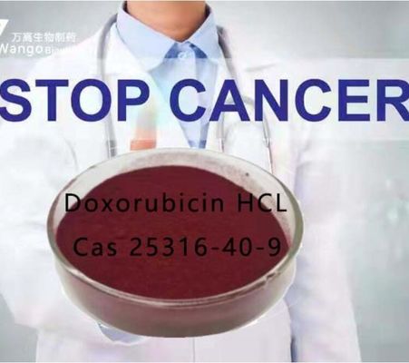 Doxorubicin hydrochloride Cancer Chemotherapy Agents 99% Cas 25316-40-9