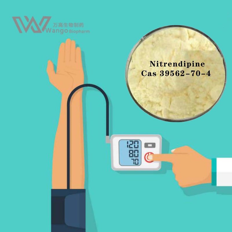 Cas 39562-70-4 Nitrendipine Agent Powder Hypertension Treatment