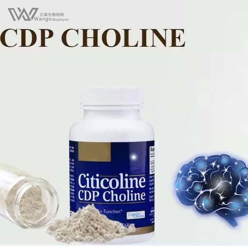 99% Citicoline Sodium Powder Brain Trauma Protection Cas 987-78-0